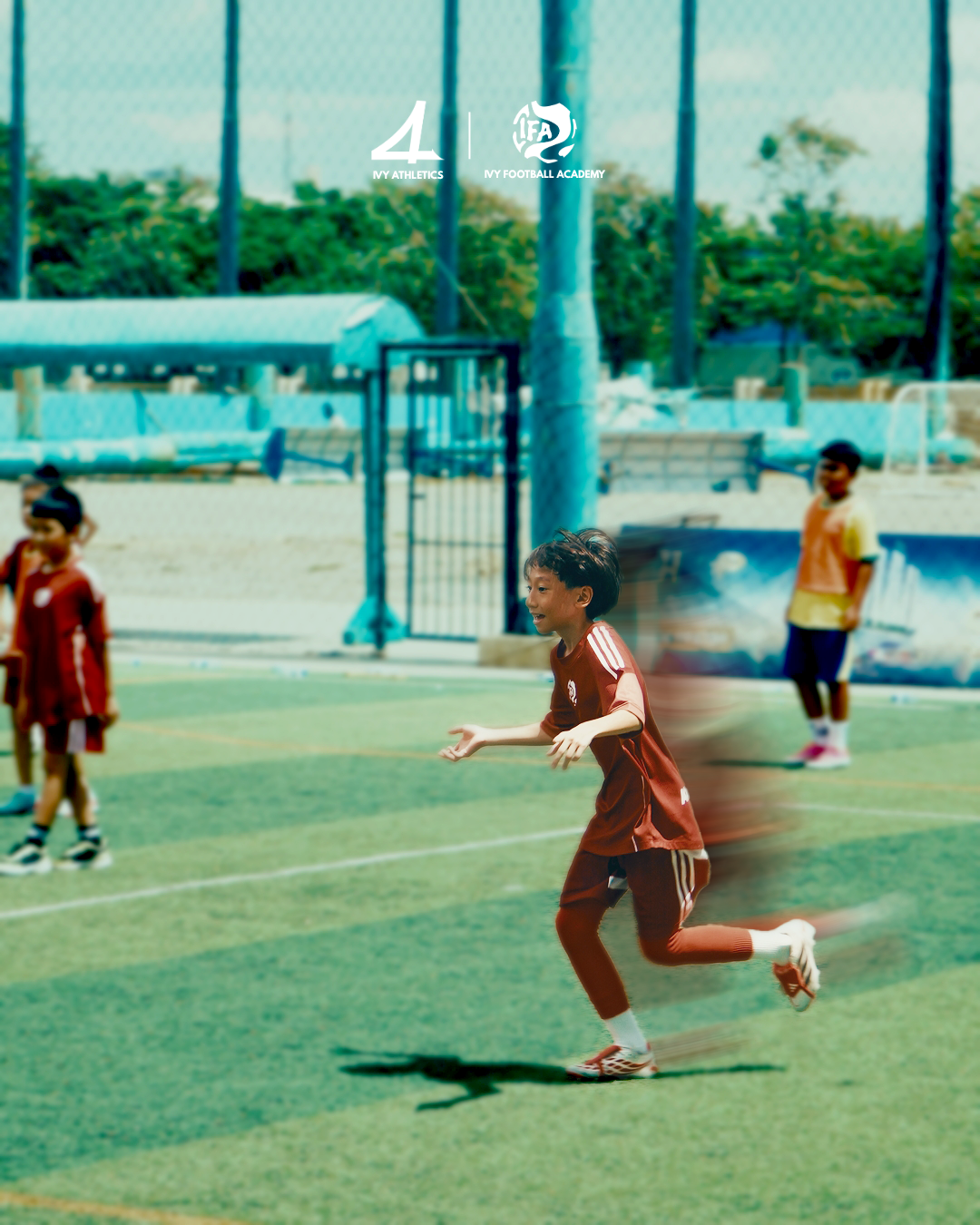 Ivy Football Kids running